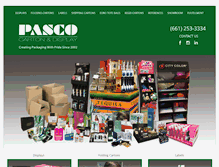 Tablet Screenshot of pascocarton.com